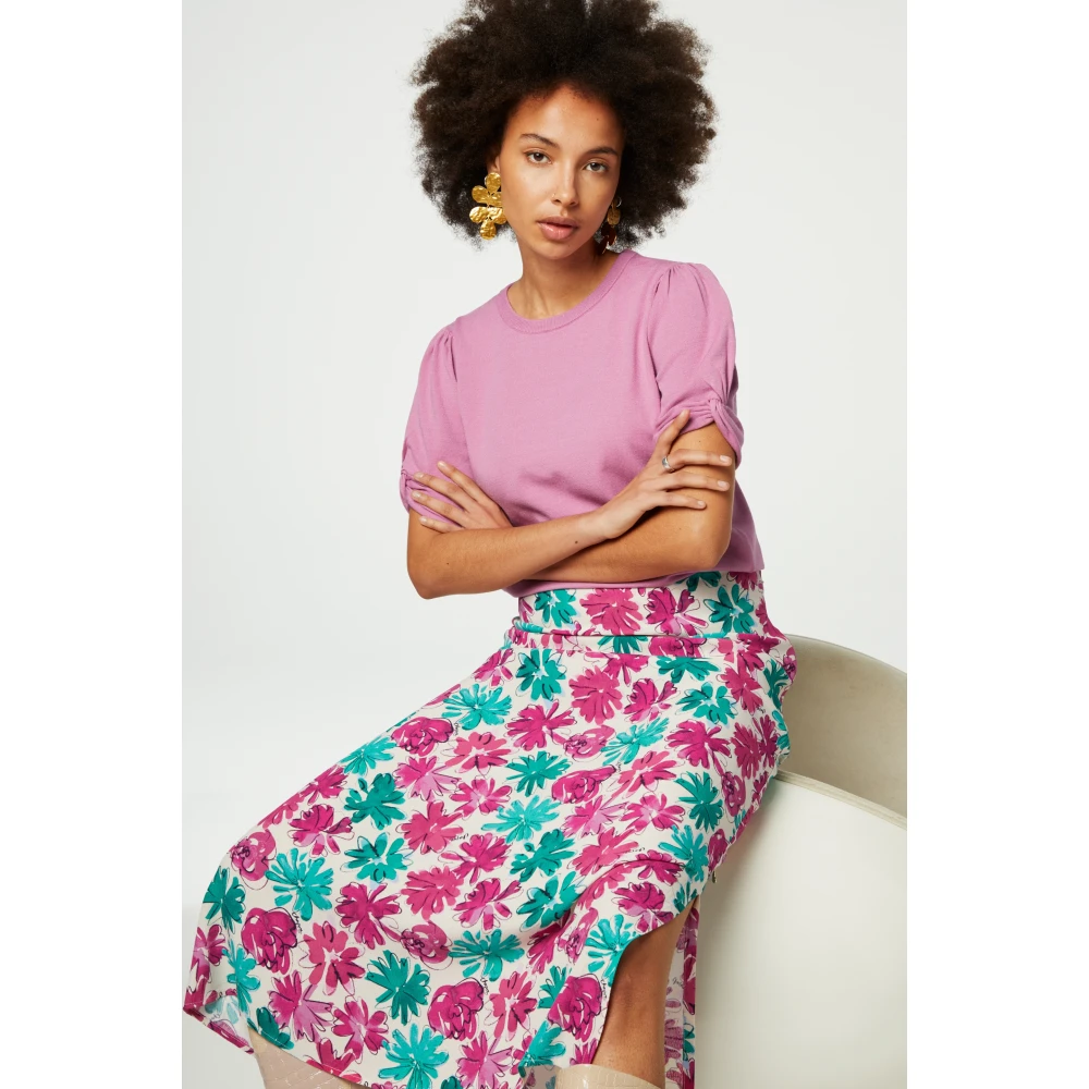 Fabienne Chapot Bloemen A-Lijn Midi Rok Multicolor Dames