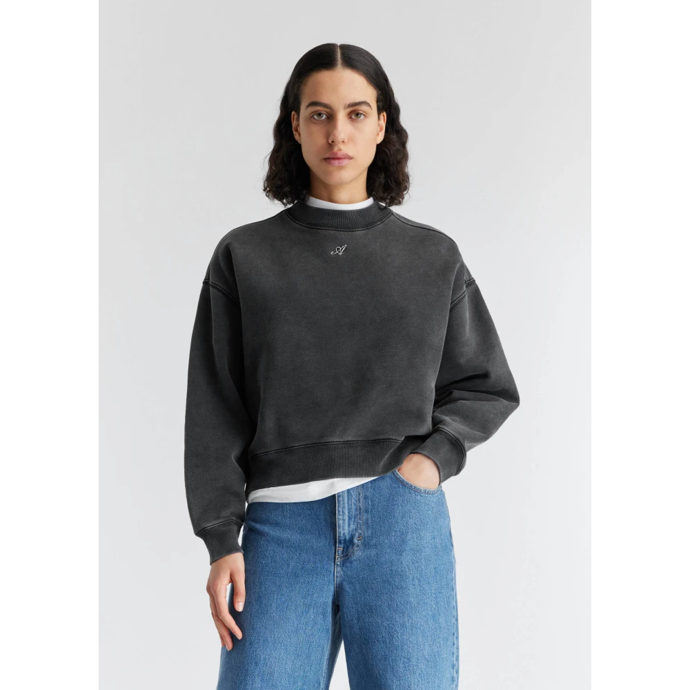 Axel Arigato Crew Signature Sweatshirt Black Dames