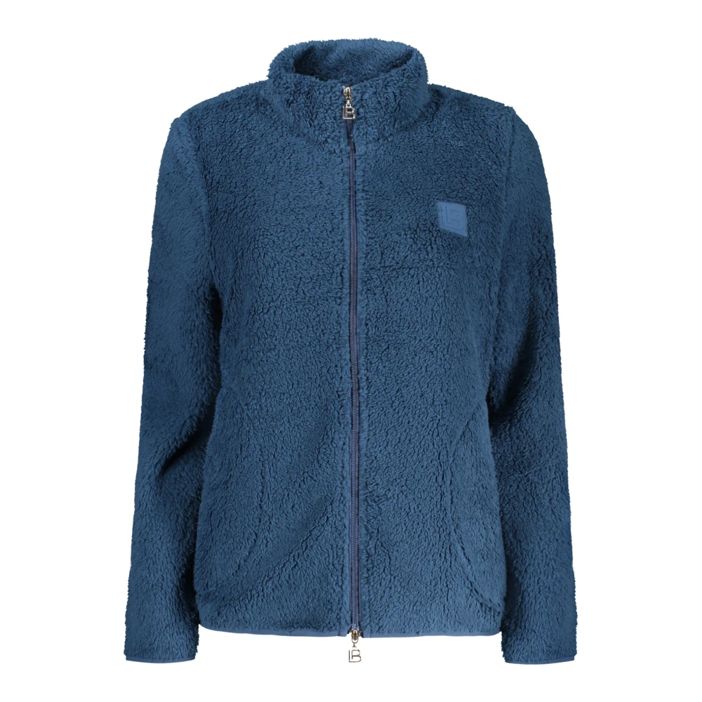 Laura Biagiotti , Zip-Throughs, Female, Blue, S, Long-Sleeved Sweatshirt
