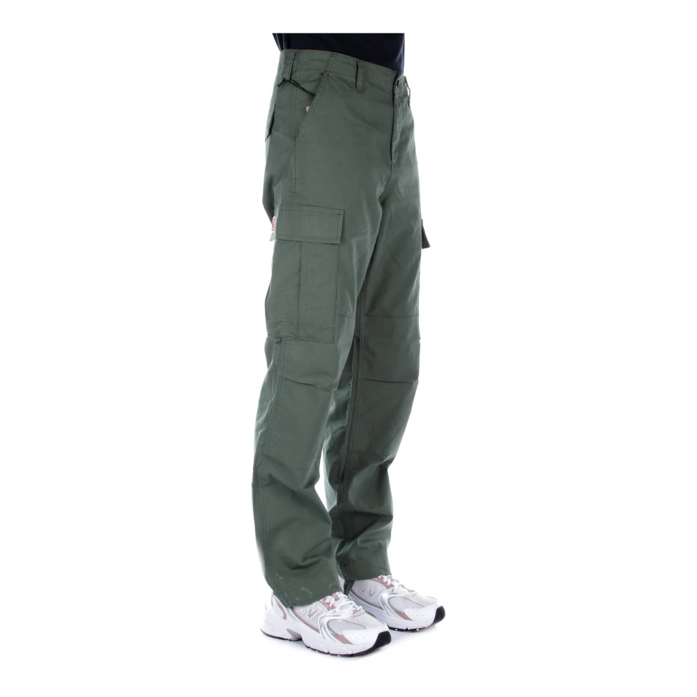 Carhartt WIP Logo Achterzak Broek Green Heren