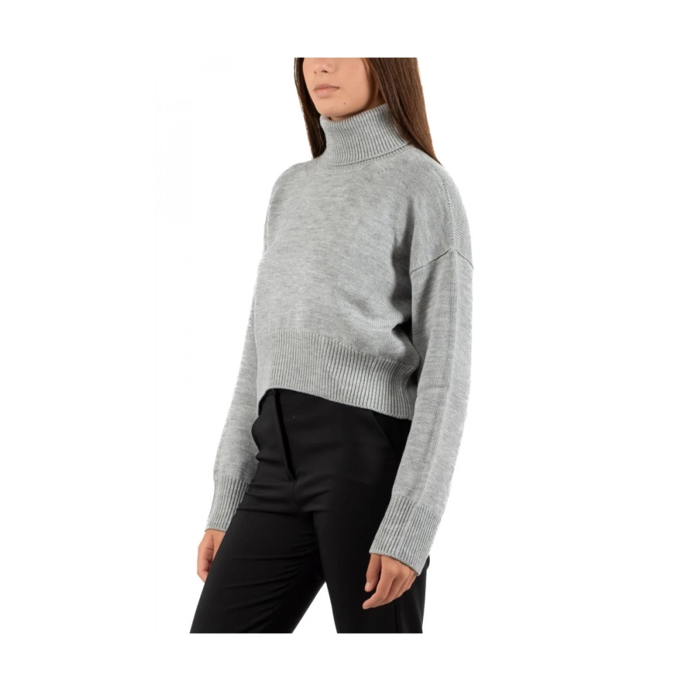 Dondup Elegante Dolcevita Trui voor Vrouwen Gray Dames