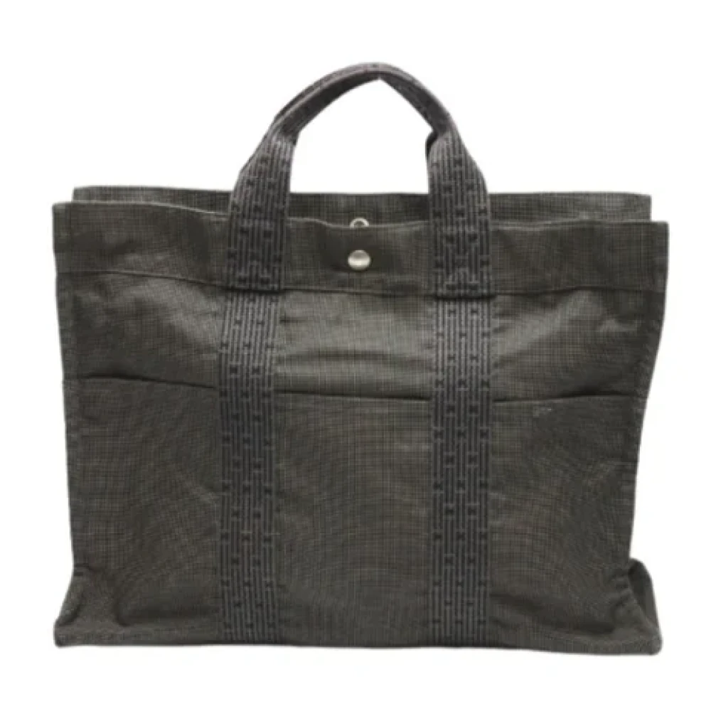Hermès Vintage Pre-owned Fabric totes Black Dames
