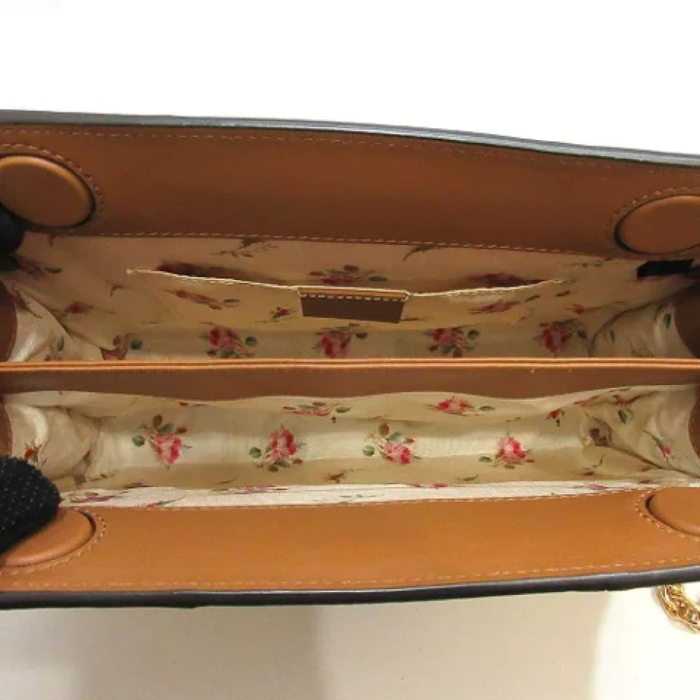Gucci Vintage Pre-owned Fabric gucci-bags Beige Dames