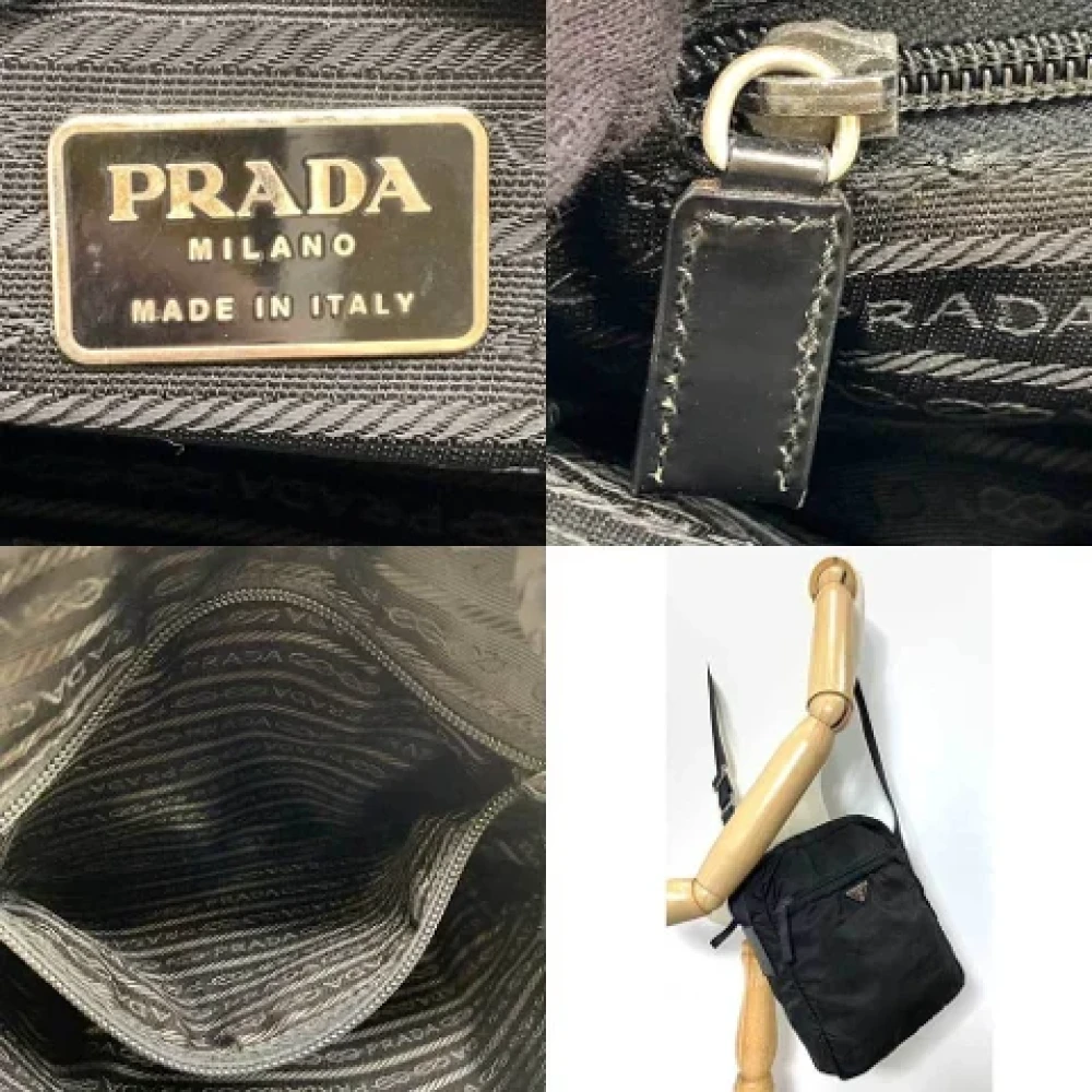 Prada Vintage Pre-owned Fabric prada-bags Black Dames