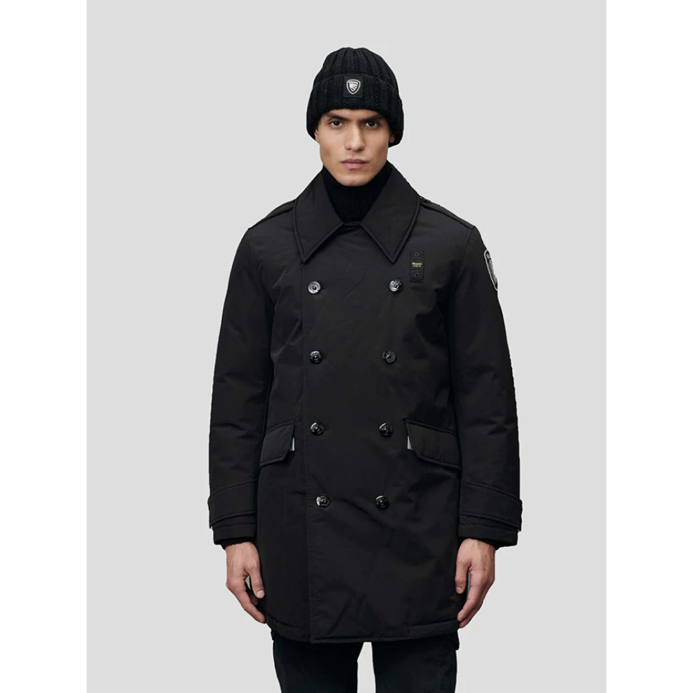Blauer Zwarte Porter Jas Black Heren