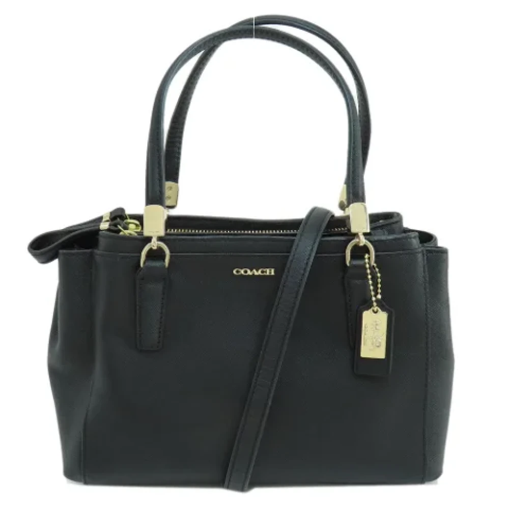 Coach Pre-owned Leather handbags Black Dames