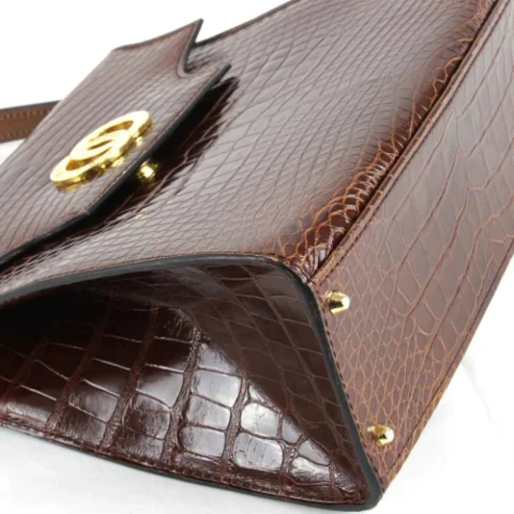 Celine Vintage Pre-owned Leather celine-bags Brown Dames