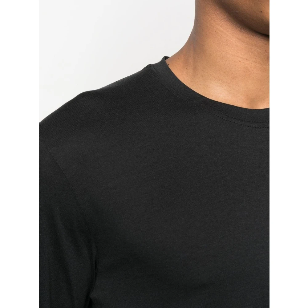 Tom Ford Zwarte Crew Neck Longsleeve T-shirt Black Heren
