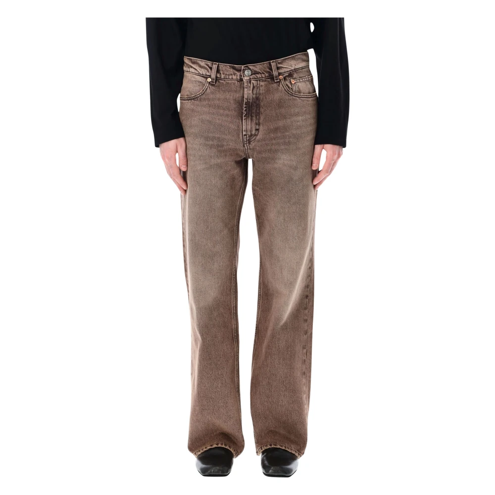 Our Legacy Men's Brown Straight Fit Jeans, W32, Carlson Cut Jeans