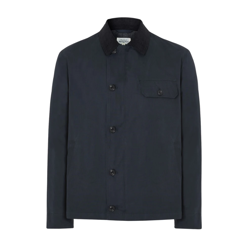 Hartford Blauwe Marinejas met voorzak Blue Heren