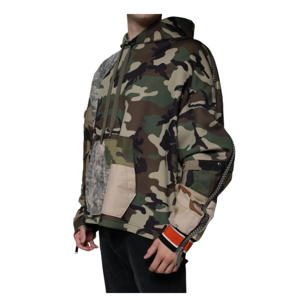 Dolce & Gabbana Camouflage Logo Hoodie Multicolor Heren