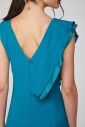 robe-midi-avec-volants-et-fente