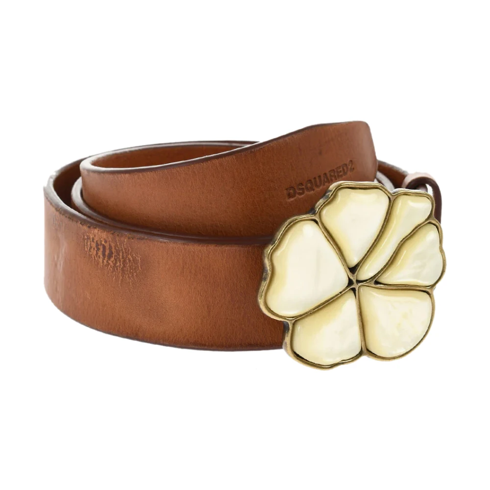 Dsquared2 Brun Aloha Spirit Spänne Bälte
