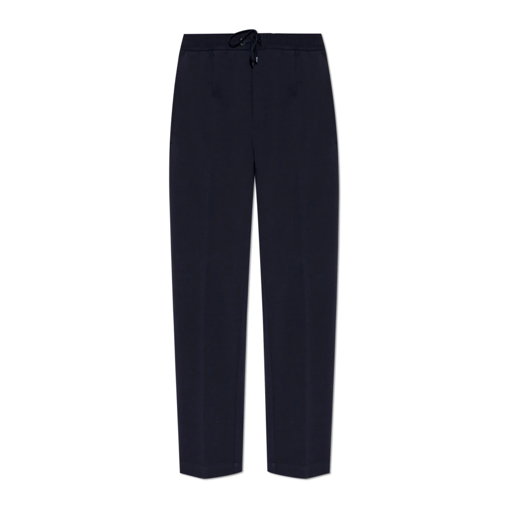 Moncler Men's Blue Cotton Trousers
