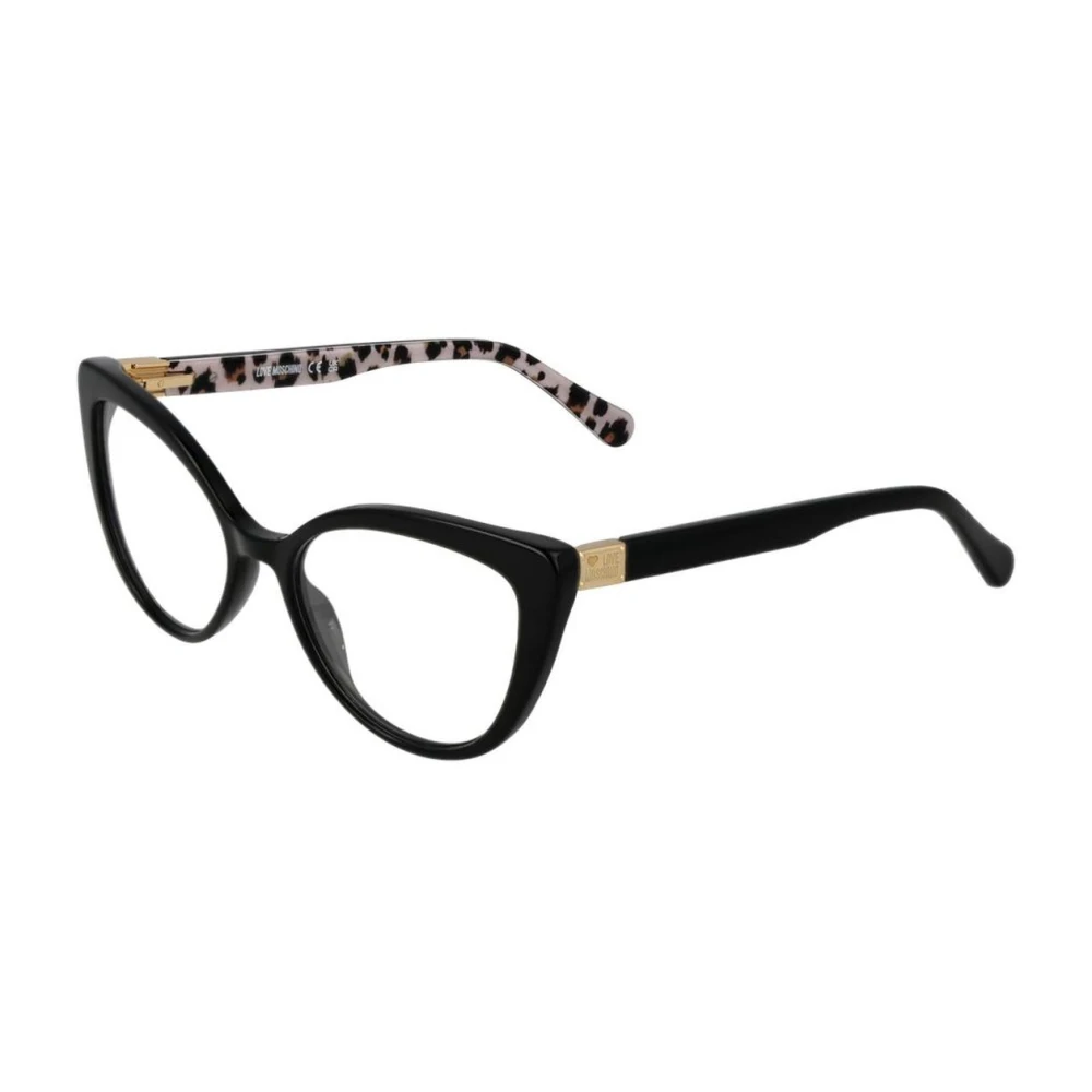 Love Moschino Zwarte Cat Eye Optische Frames Black Dames