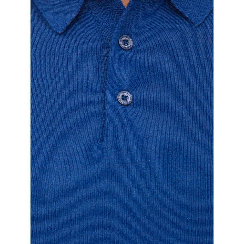 Paolo Pecora Blauw Polo Shirt Blue Heren