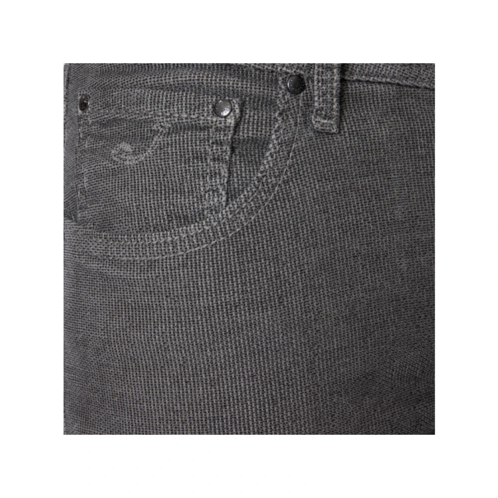 Jacob Cohën Gestructureerde taupe fluwelen slim fit jeans Gray Heren