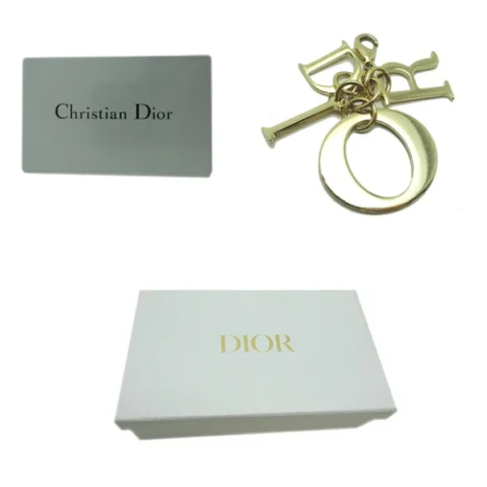 Dior Vintage Pre-owned Leather wallets Gray Dames