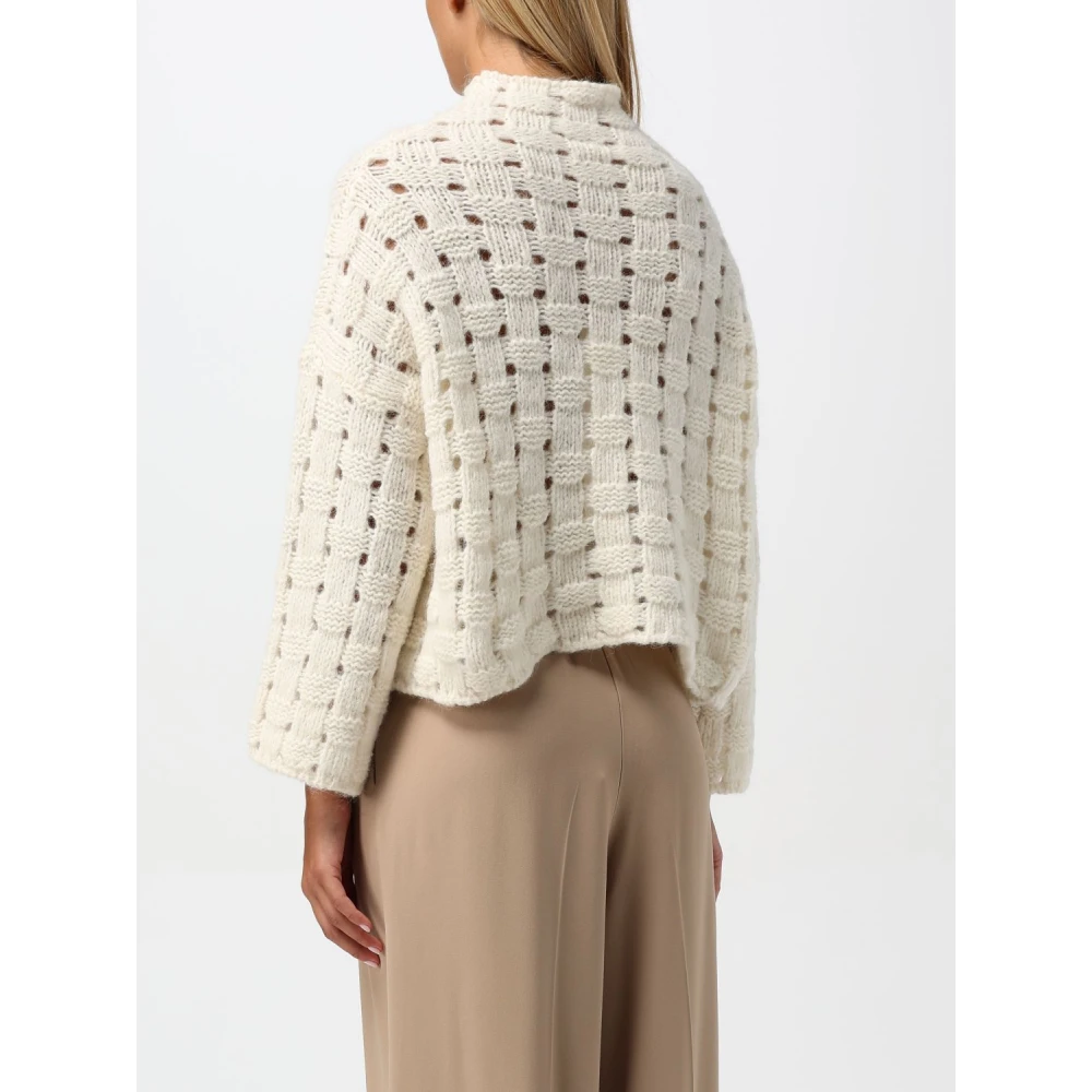 Liviana Conti Roomwitte Trui voor Vrouwen Beige Dames