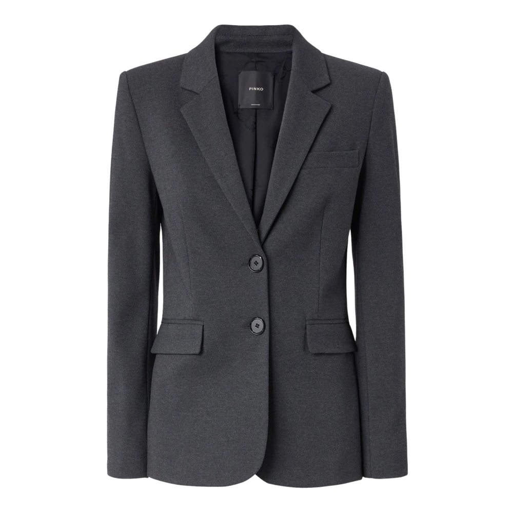 Pinko Stijlvolle Jas Model Ruota Gray Dames