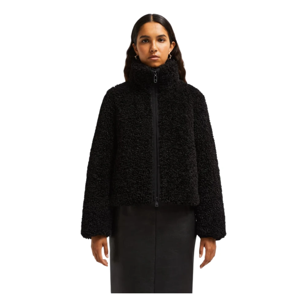 Moncler Korte donsjas die warmte en zachtheid omhult Black Dames