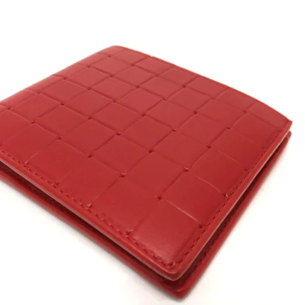 Bottega Veneta Vintage Pre-owned Leather wallets Red Dames