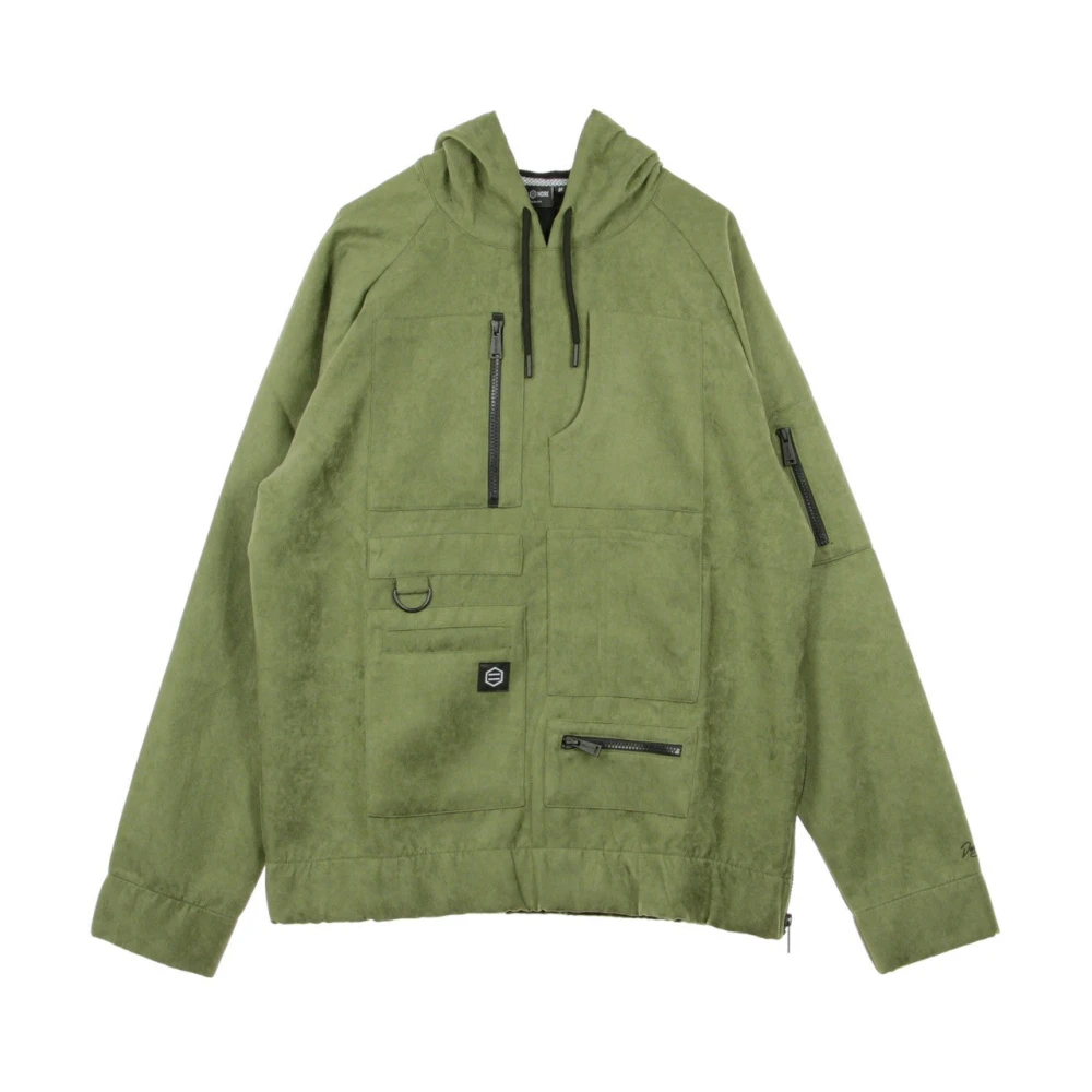 Dolly Noire Olijfgroene Hoodie voor Mannen Green Heren