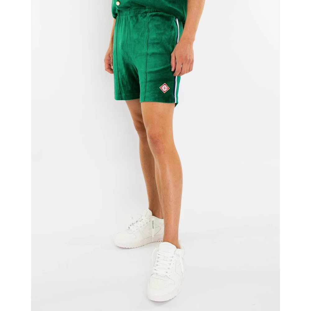 Casablanca Velours Shorts voor heren Green Heren