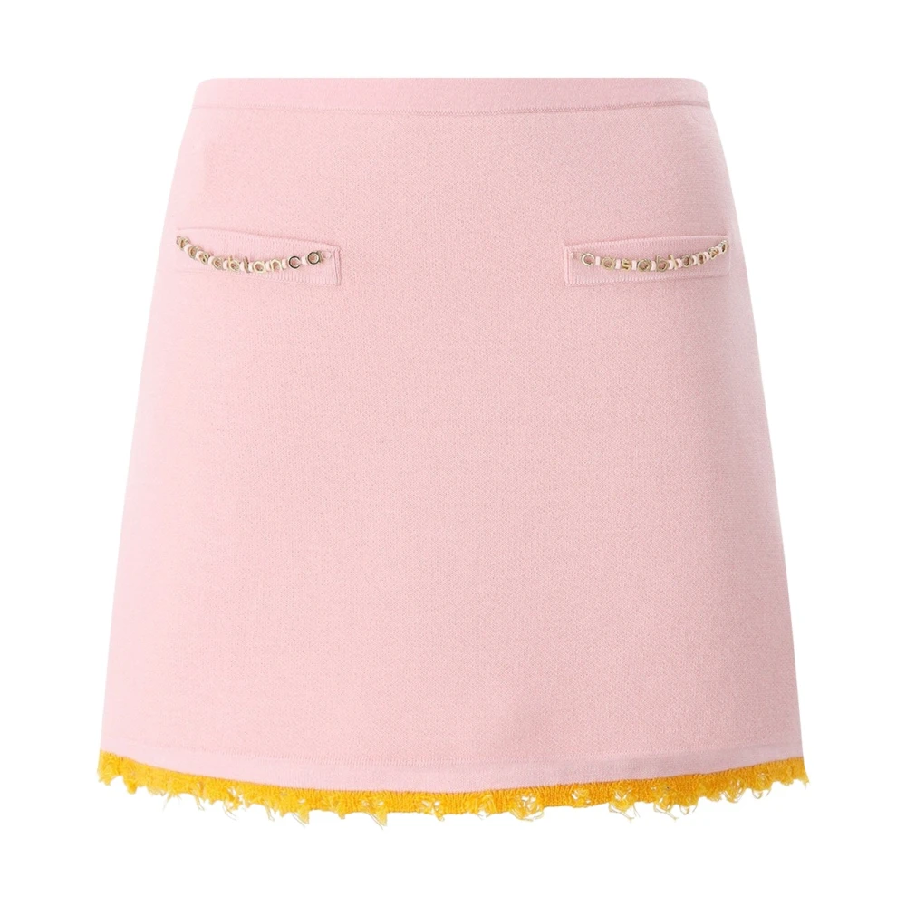 Casablanca Women's Pink Short Skirts, L, A-Line Mini Skirt