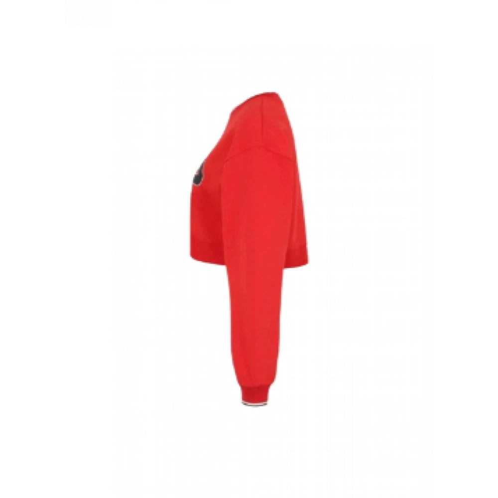 Fila Rode lange mouwen crew neck sweatshirt Red Dames