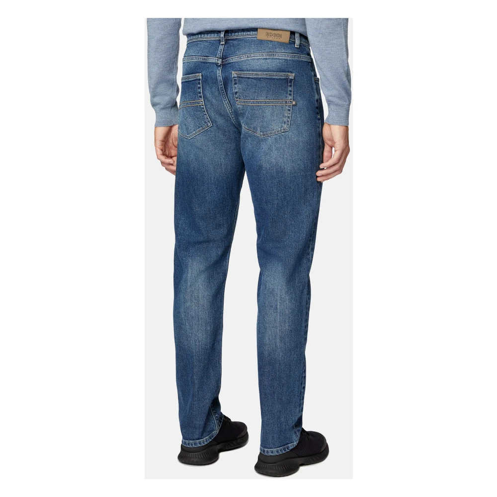 Boggi Milano Stretch Denim Jeans Blue Heren