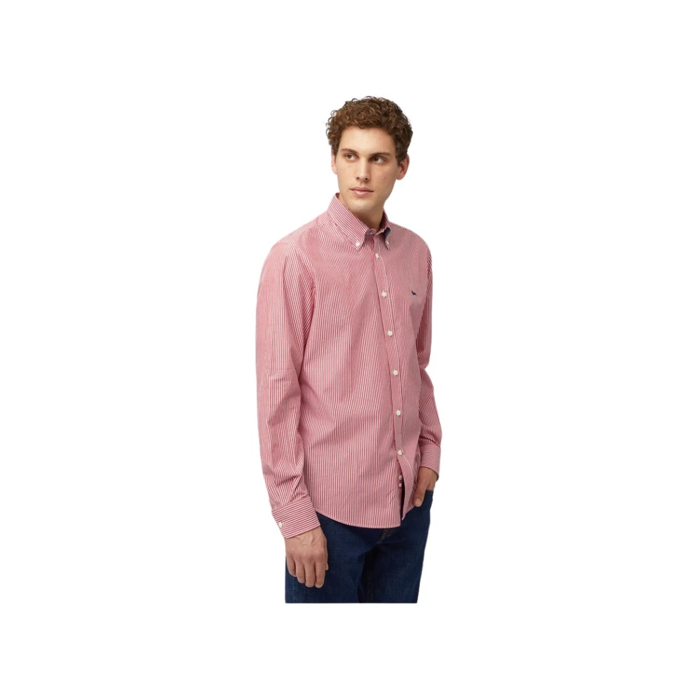 Harmont & Blaine Overhemd Mini Stokjes Red Heren
