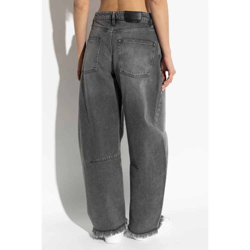 AllSaints Jett barrel jeans Gray Dames