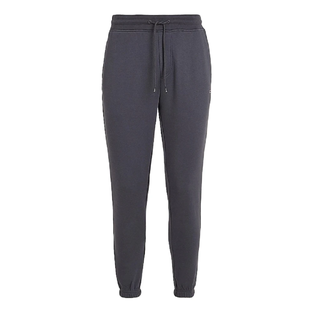 Tommy Jeans Grijze Geborstelde Katoenen Joggers Slim Fit Gray Heren
