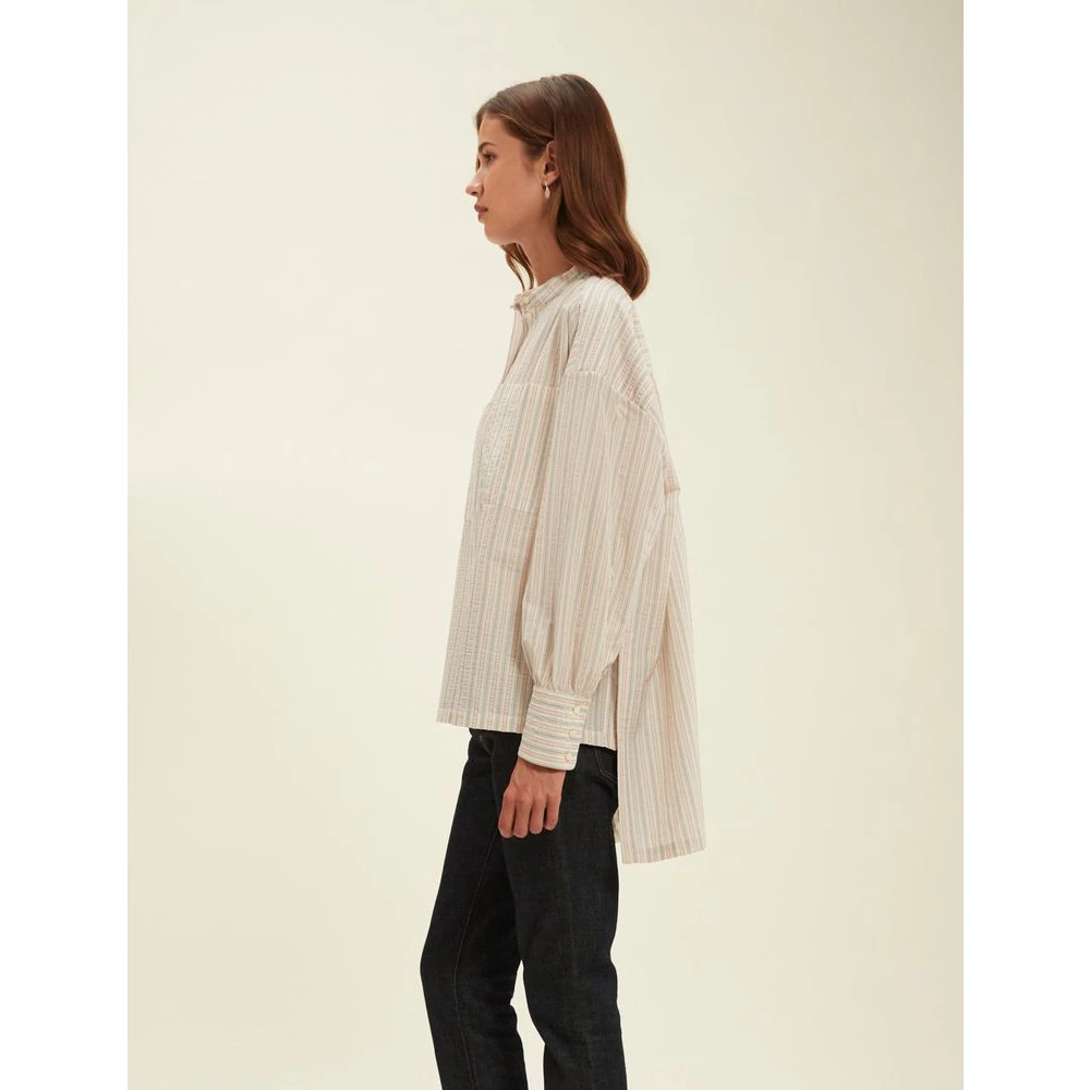 Ines De La Fressange Paris Zomer Gestreept Overhemd Multicolor Dames