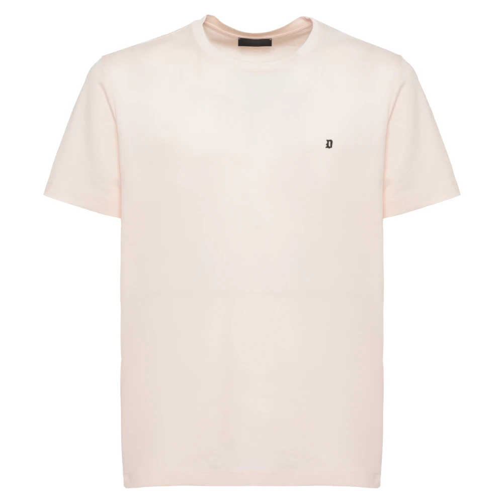 Dondup Herr Rosa Toppar L, Bomull, Cotton Jersey Crew Neck T-Shirt