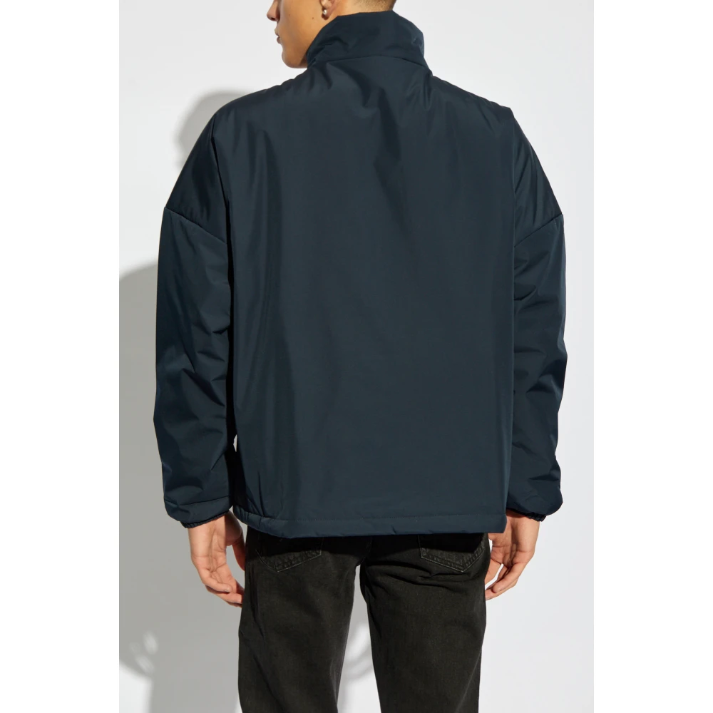 Emporio Armani EA7 Gewatteerde jas met logo Blue Heren