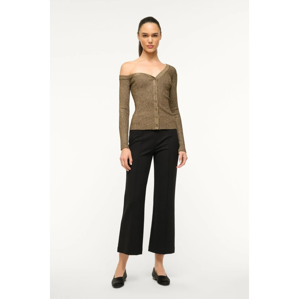 Staud Ambachtsman Off Shoulder Vest Brown Dames