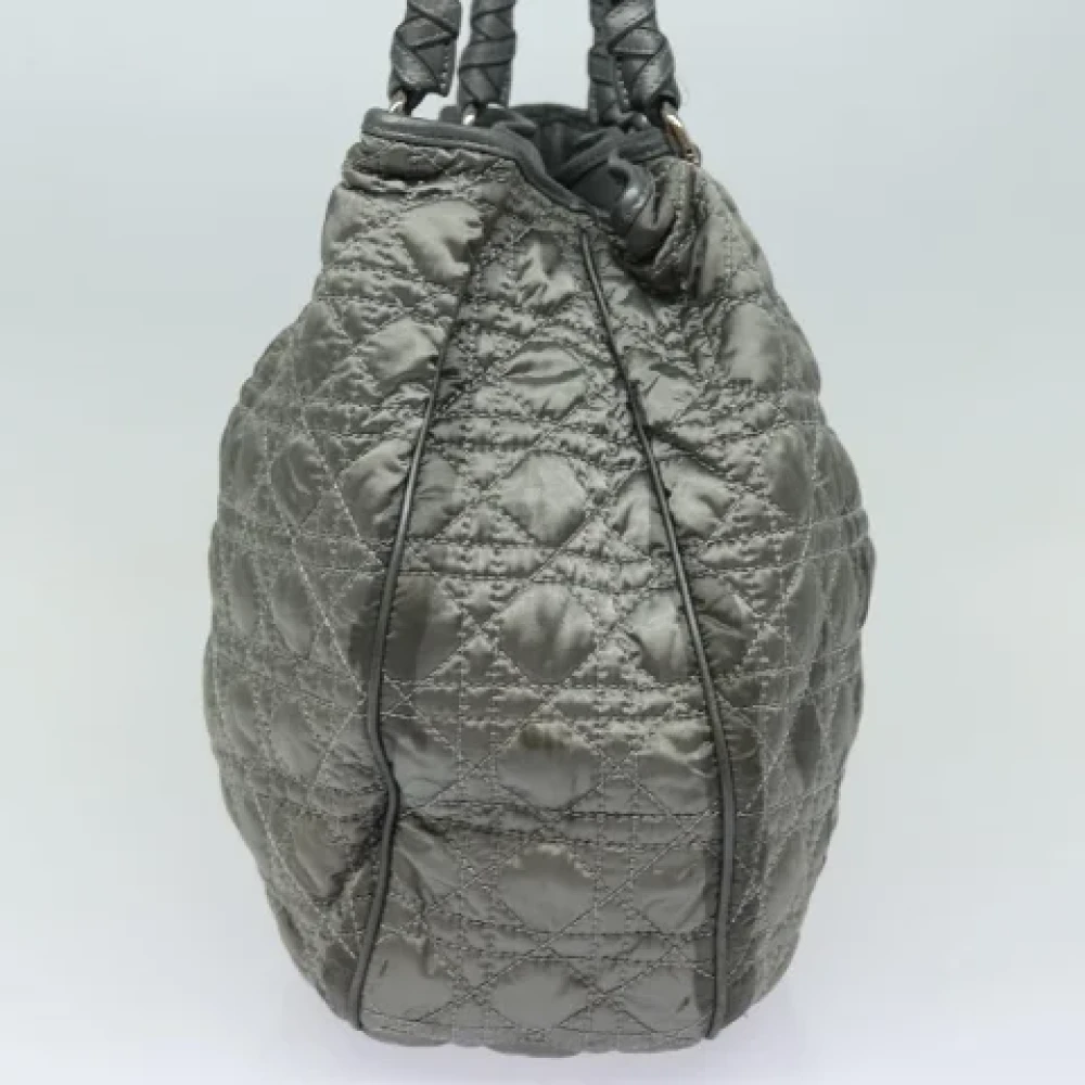 Dior Vintage Pre-owned Nylon handbags Gray Dames