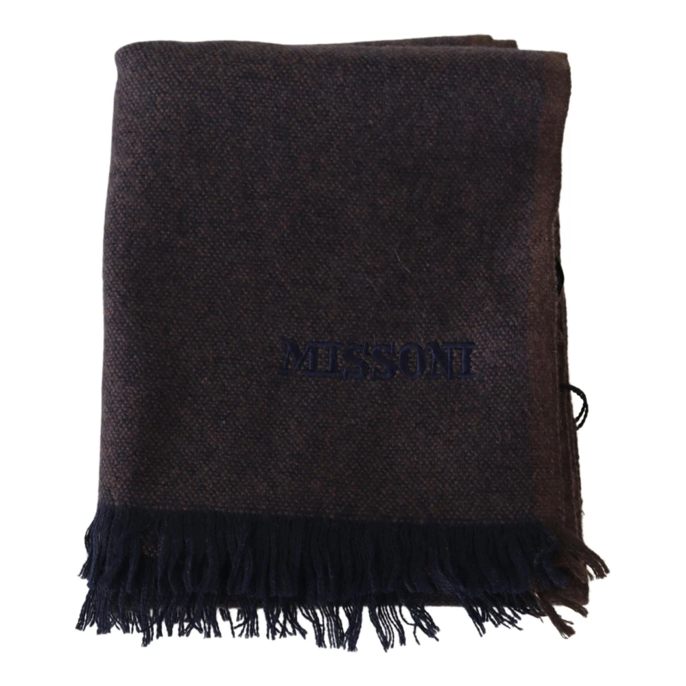 Missoni Unisex Brown Neck Wrap Scarf - Winter Scarves - One Size - Accessories