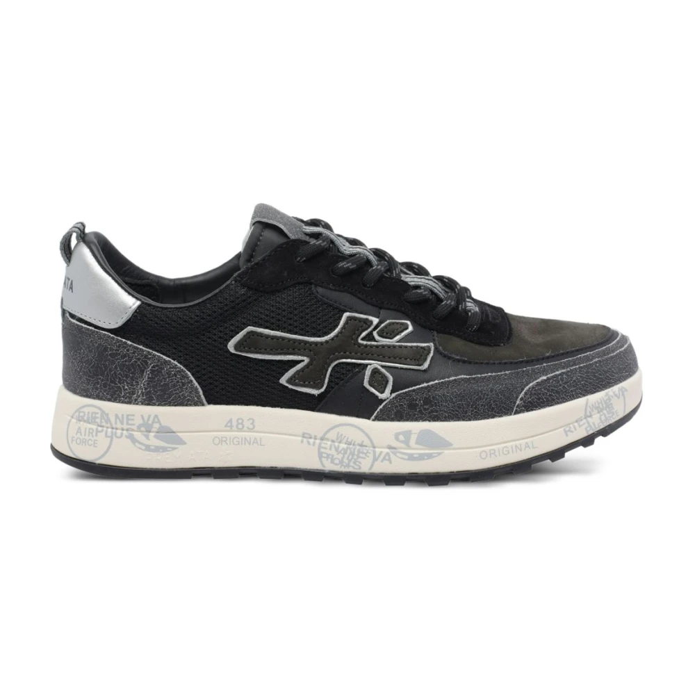 Premiata Men's Black Nous 7723 Sneakers