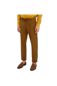 Bawełniane Spodnie Chino w Paski