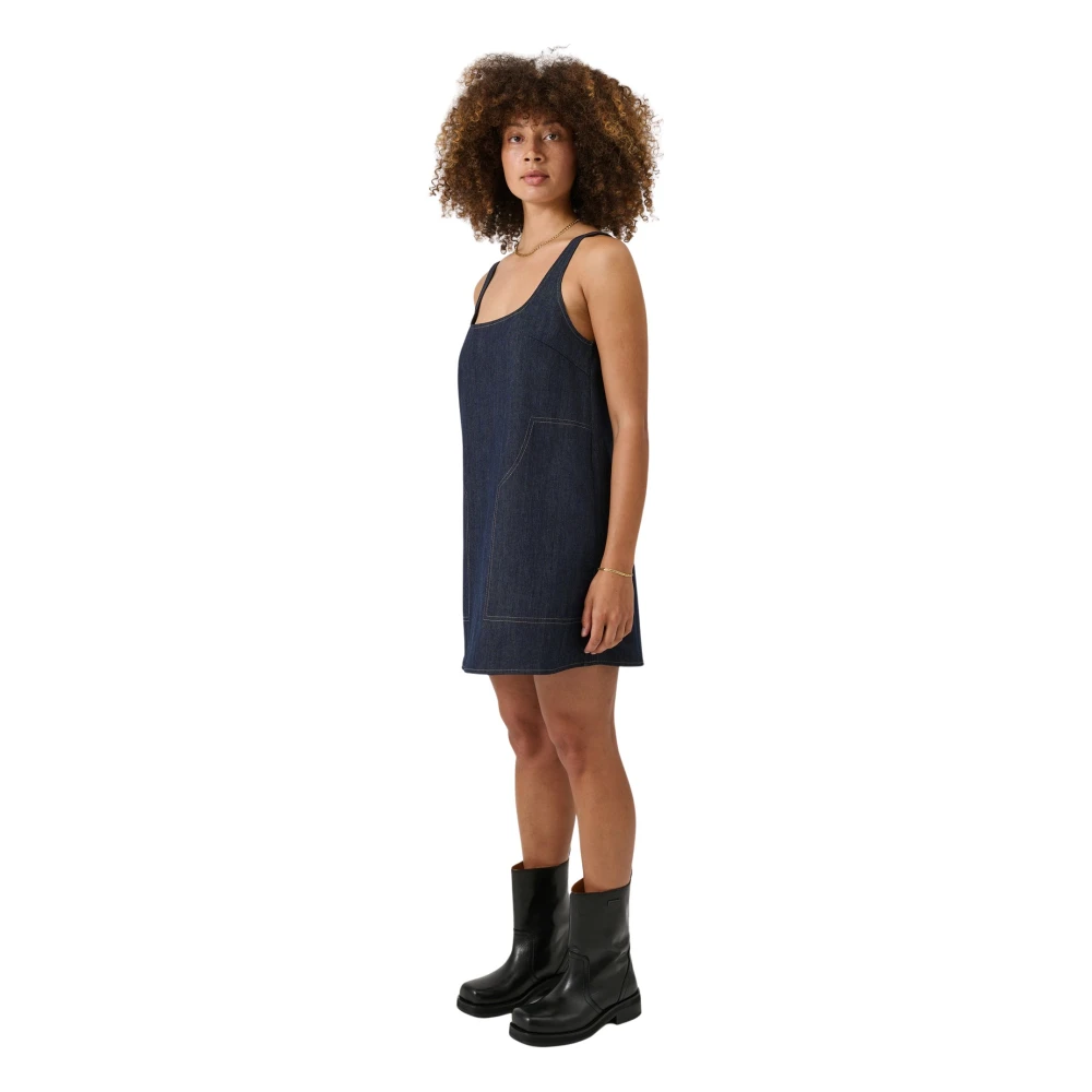 Soulland Capri jurk Blue Dames