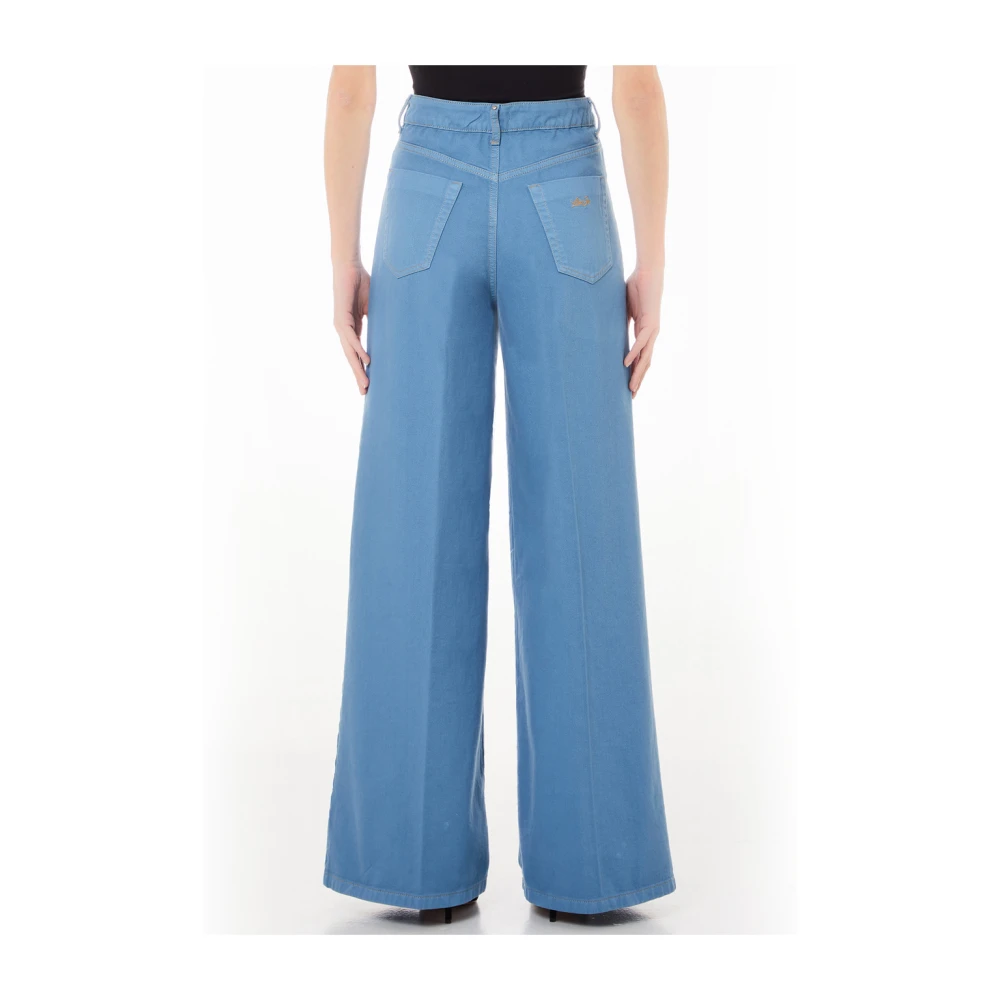Liu Jo Lichtblauwe Wide Leg Jeans Blue Dames