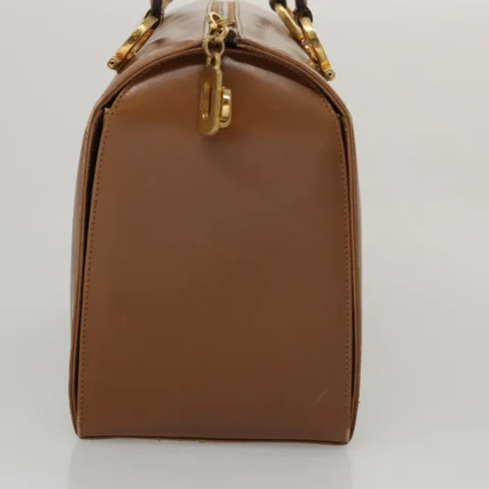 Salvatore Ferragamo Pre-owned Leather handbags Beige Dames