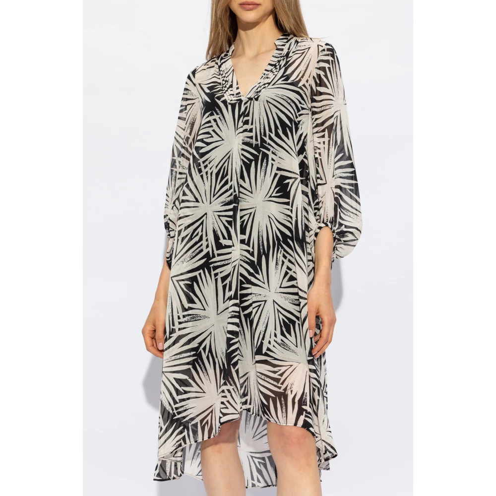 Diane Von Furstenberg Bloemenpatroon jurk Beige Dames