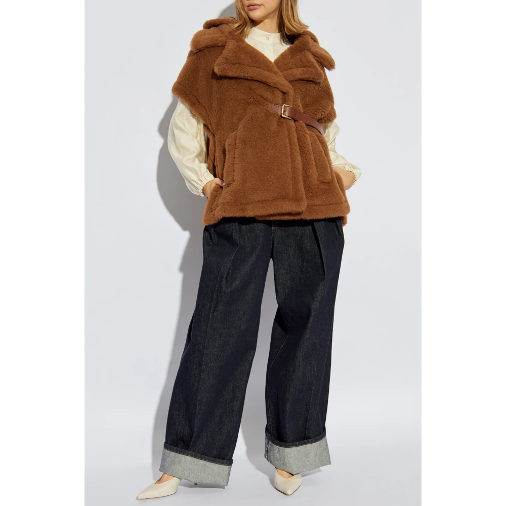 Max Mara Bont poncho Brown Dames