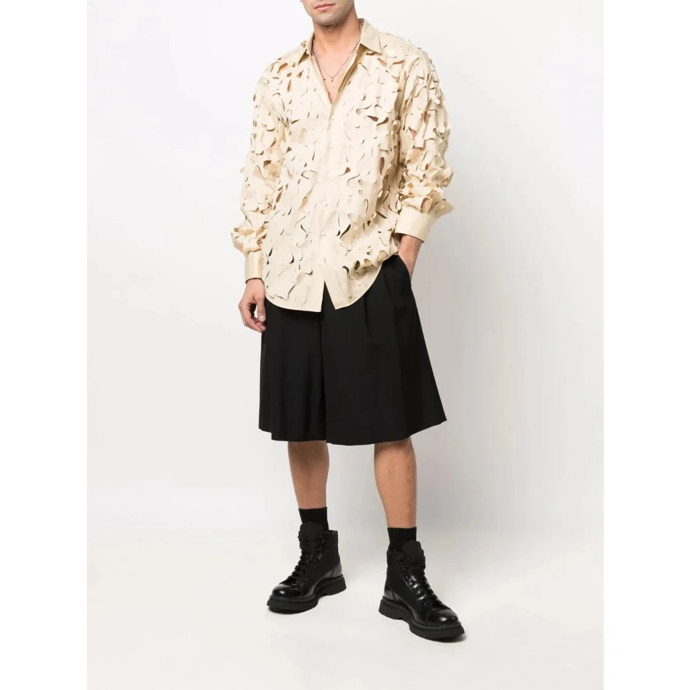 Dsquared2 Casual Overhemd Collectie Beige Heren