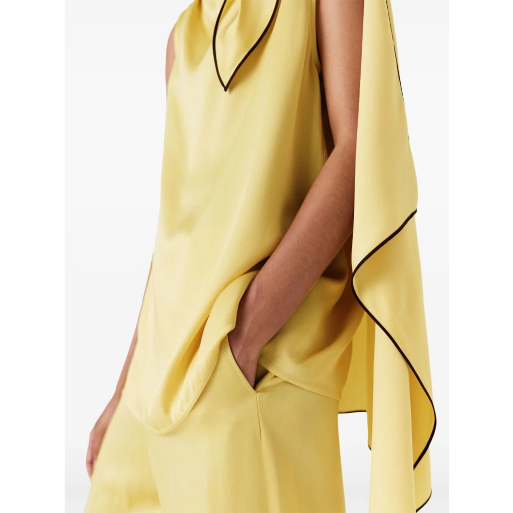 Stella Mccartney Luxe Beige Topkleding Verhoog Garderobe Yellow Dames