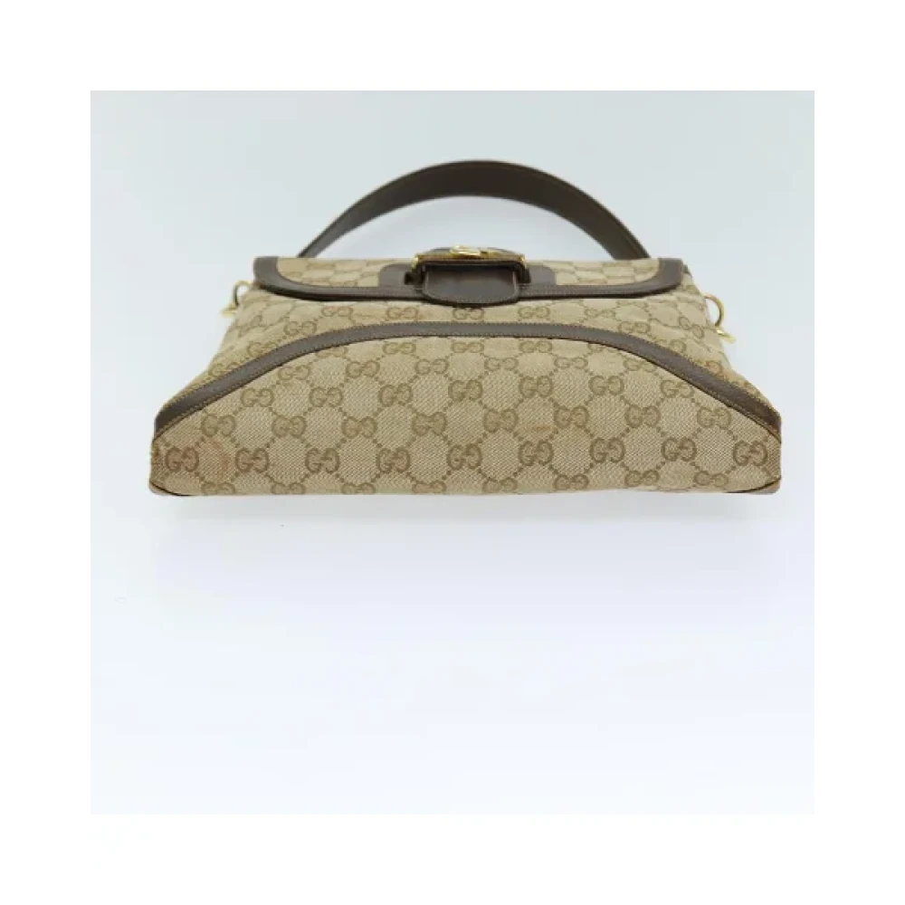 Gucci Vintage Pre-owned Canvas gucci-bags Beige Dames